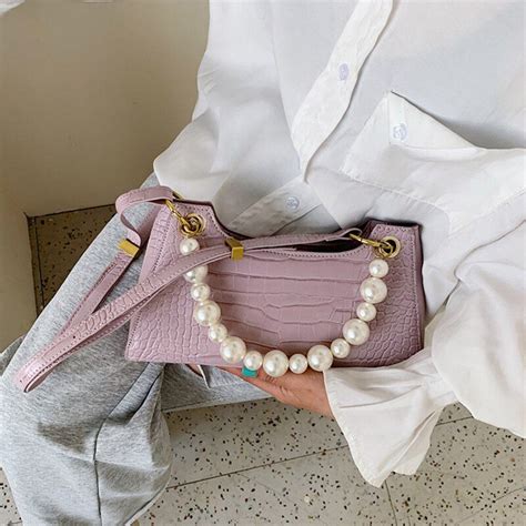 shoulder baguette bags|zara pearl shoulder bag.